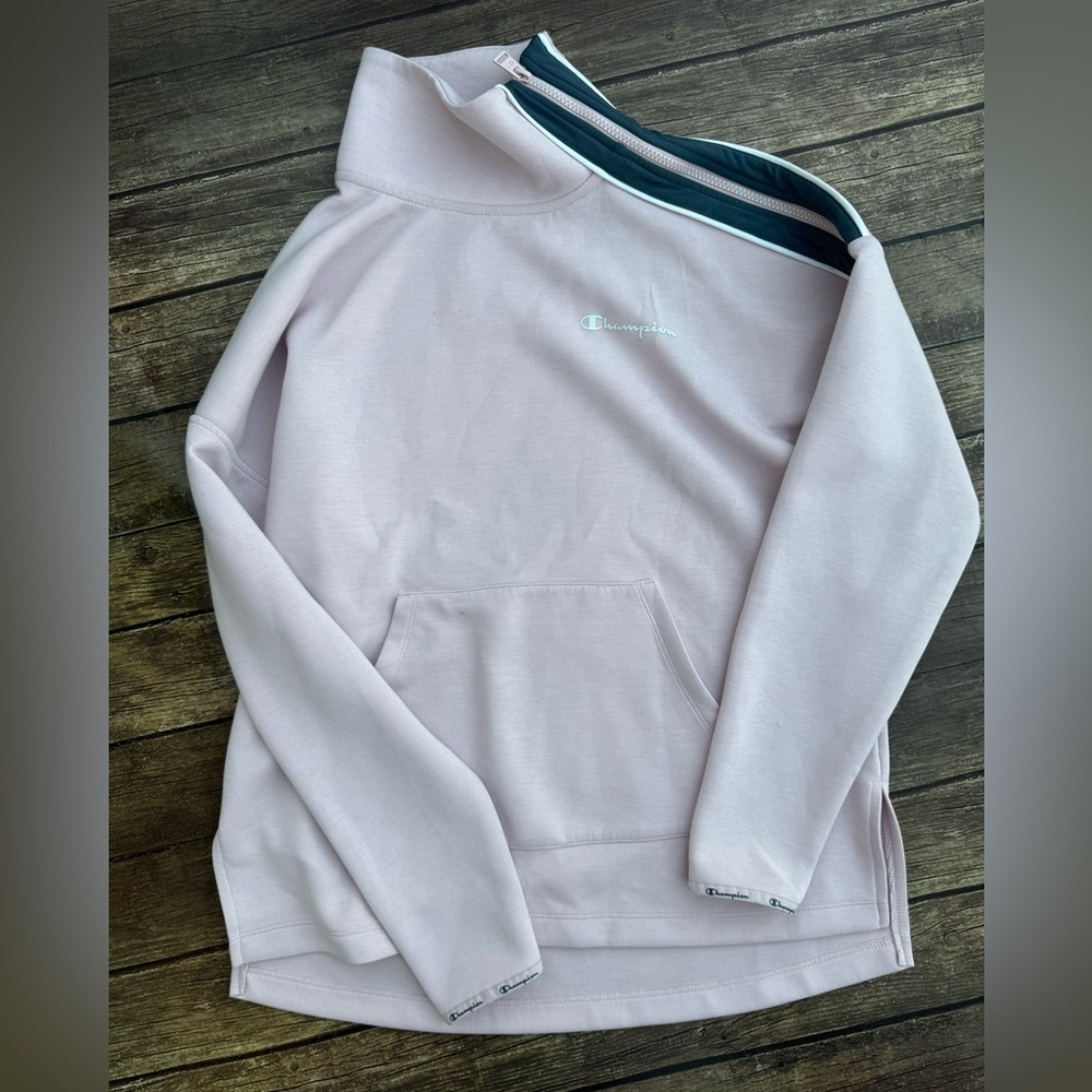 Champion Soft Pink Mock Nevk Pullover